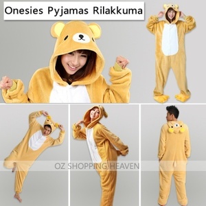 25%OFF Onesie Pajamas Unisex Cosplay Rilakkuma Costume Deals and Coupons
