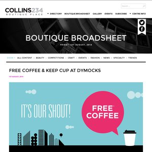 50%OFF Free Coffee from Dymocks Cafe & a Keep Cup  Deals and Coupons