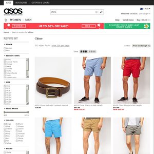 50%OFF ASOS Chino Deals and Coupons