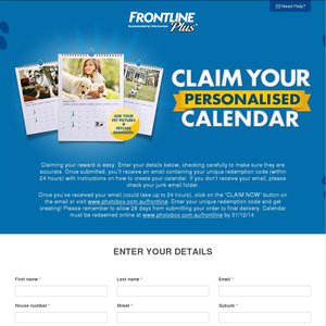 FREE PhotoBox Personalised A4 Wall Calendar  Deals and Coupons