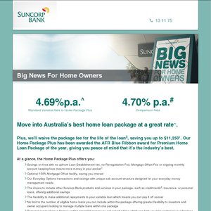 50%OFF Suncorp Package Loan Deals and Coupons
