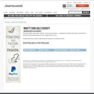 20%OFF Full Price Stock @ Jeanswest.com.au Deals and Coupons