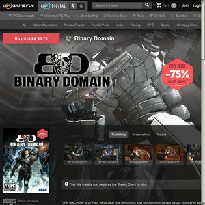 50%OFF Binary Domain [STEAM] Deals and Coupons