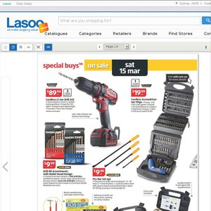 50%OFF Cordless Screwdriver Set 119pc and Cordless Li-Ion Drill 24V Deals and Coupons