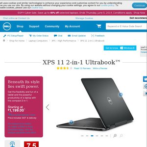 40%OFF Dell XPS11 2-1-1 Ultrabook Deals and Coupons