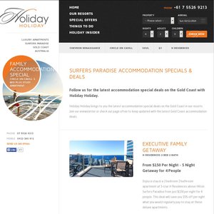 50%OFF Surfers Paradise 4.5-Star/5-Star Resorts Deals and Coupons