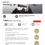 50%OFF 0% Balance Transfer +No Annual Fee on a HSBC VISA Credit Card Deals and Coupons