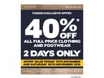 40%OFF Clothing and Footwear from Colorado Deals and Coupons