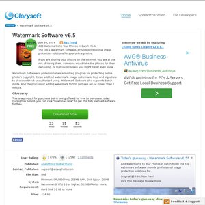FREE Watermark Software v6.5 Deals and Coupons