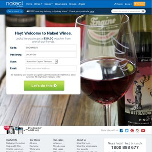 50%OFF Naked Wines Product Vouchers Deals and Coupons