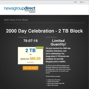 50%OFF  2TB Block of Day Celebration Deals and Coupons