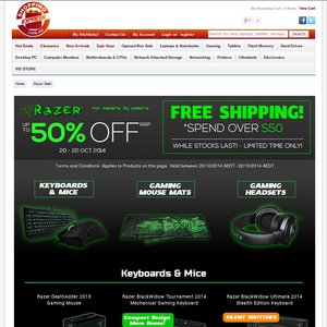 50%OFF Razer  Deals and Coupons