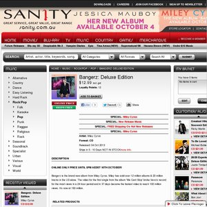 50%OFF Miley Cyrus - Bangerz: Deluxe Edition Deals and Coupons