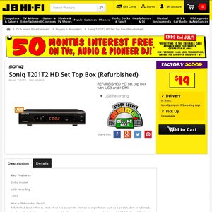 50%OFF SONIQ Set Top Box Recorder OR DVD Player Deals and Coupons