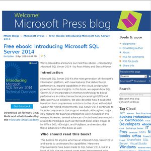50%OFF Introducing Microsoft SQL Server 2014 Deals and Coupons
