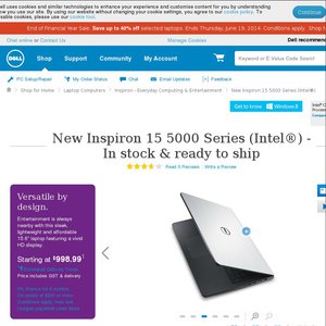 700%OFF Dell Inspiron 15 5000 Series i7-4510U Deals and Coupons