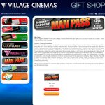 50%OFF Village Cinemas Man Pass Deals and Coupons
