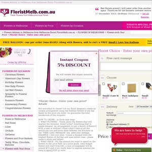 50%OFF Flowers at FloristMelb Deals and Coupons