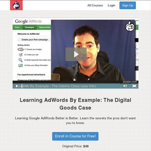 FREE Learning AdWords By Example: The Digital Goods Case Deals and Coupons