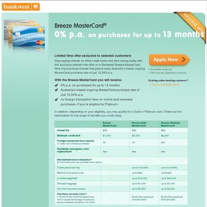 50%OFF 0% Interest on Purchases Deals and Coupons