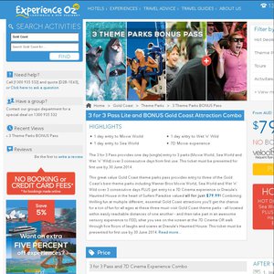 5%OFF Gold Coast Theme Park Deals and Coupons