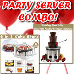 50%OFF Stainless Steel Chocolate Fondue Fountain + 6in1 Cake Stand  Deals and Coupons