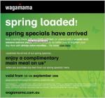 50%OFF Wagamama complimentary main meal Deals and Coupons