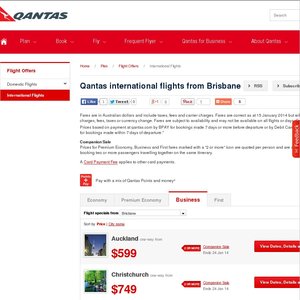 50%OFF Qantas Companion Sale Deals and Coupons