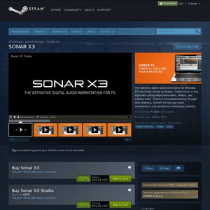 50%OFF Cakewalk Sonar X3 Deals and Coupons