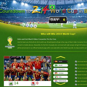 50%OFF 2014 FIFA World Cup MacX Video Converter Pro Deals and Coupons