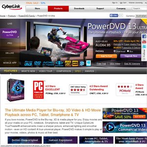40%OFF CyberLink PowerDVD 13 Family Ultra Deals and Coupons