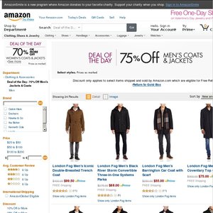 75%OFF  Men's and Women's Jackets and Coats Deals and Coupons