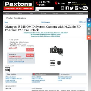 50%OFF O-MD E-M5 + 12-40mm F2.8 Lens Deals and Coupons