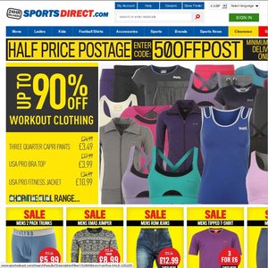 50%OFF SportsDirect.com Sale Deals and Coupons