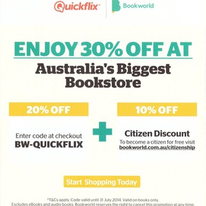 30%OFF Purchases at Bookworld Deals and Coupons