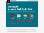 50%OFF NAB credit card Deals and Coupons