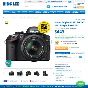 50%OFF Nikon D3200 SLK Deals and Coupons