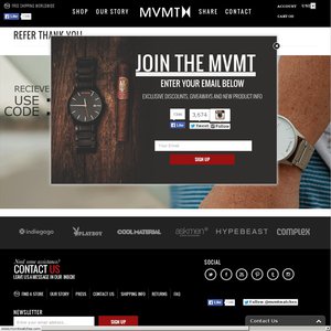 10%OFF MVMT watches Deals and Coupons