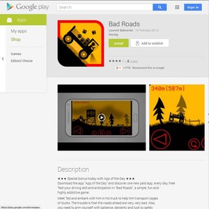 FREE Bad Roads Application Deals and Coupons