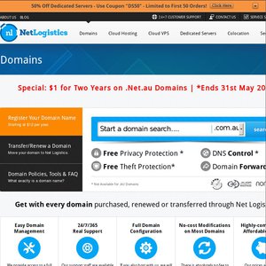 50%OFF net.au domains Deals and Coupons