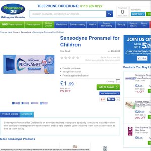 9%OFF Sensodyne Pronamel for Children 50m Deals and Coupons