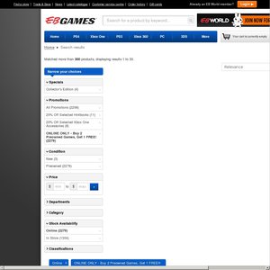 50%OFF Pre Owned Games and Accessories by EBGAMES Deals and Coupons