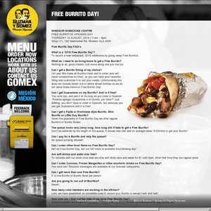 FREE Burrito Deals and Coupons