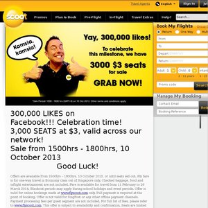 50%OFF Seats for FlyScoot Deals and Coupons