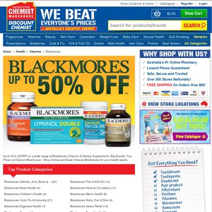 50%OFF Blackmores Vitamins & Dietary Supplements discounts Deals and Coupons