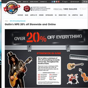 20%OFF Gallin's Musician's Pro Shop Deals and Coupons
