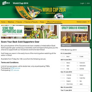 50%OFF Socceroo's Beanie and Scarf for The World Cup  Deals and Coupons