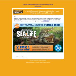 50%OFF Melbourne Sea Life Aquarium Ticket Deals and Coupons