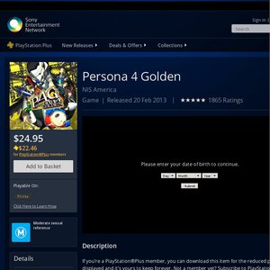 50%OFF Persona 4 Golden Deals and Coupons
