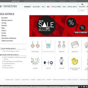 50%OFF Swarovski jewelry, watches and bracelets Deals and Coupons